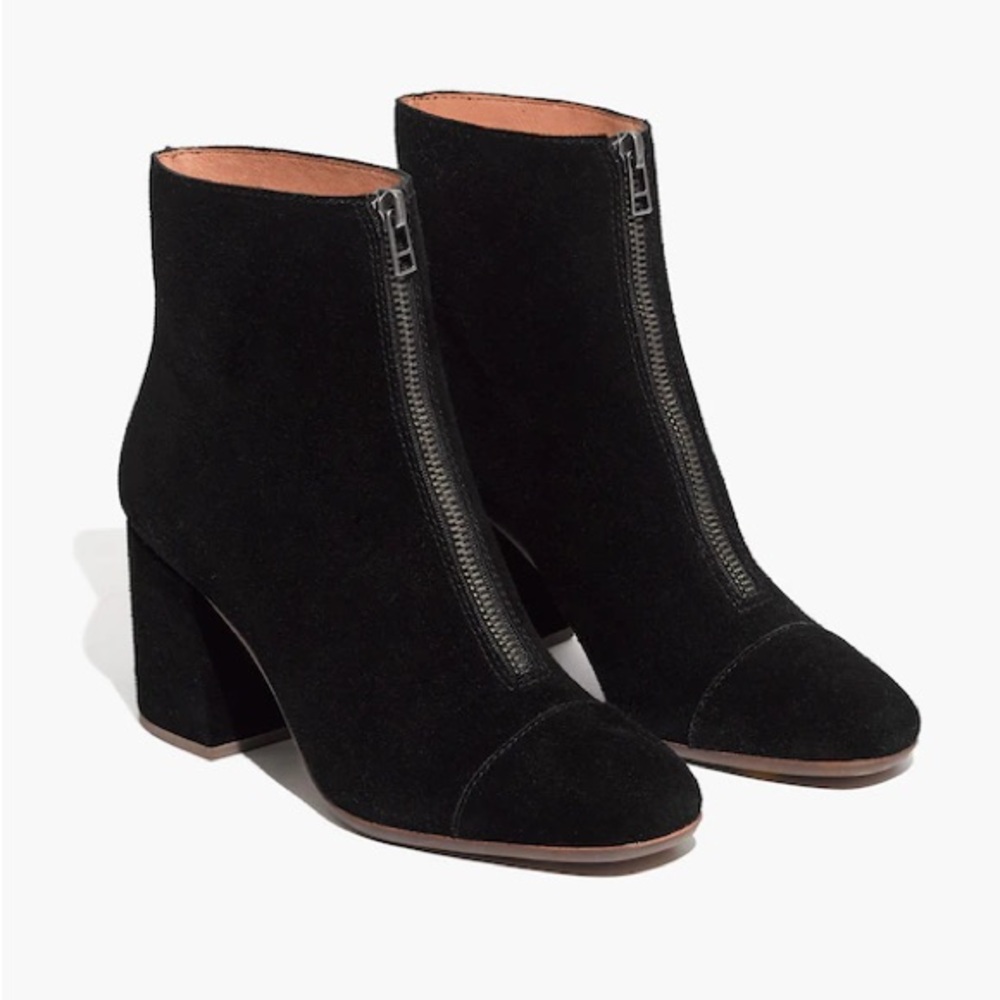 Madewell The Amalia Zip Boot in Suede